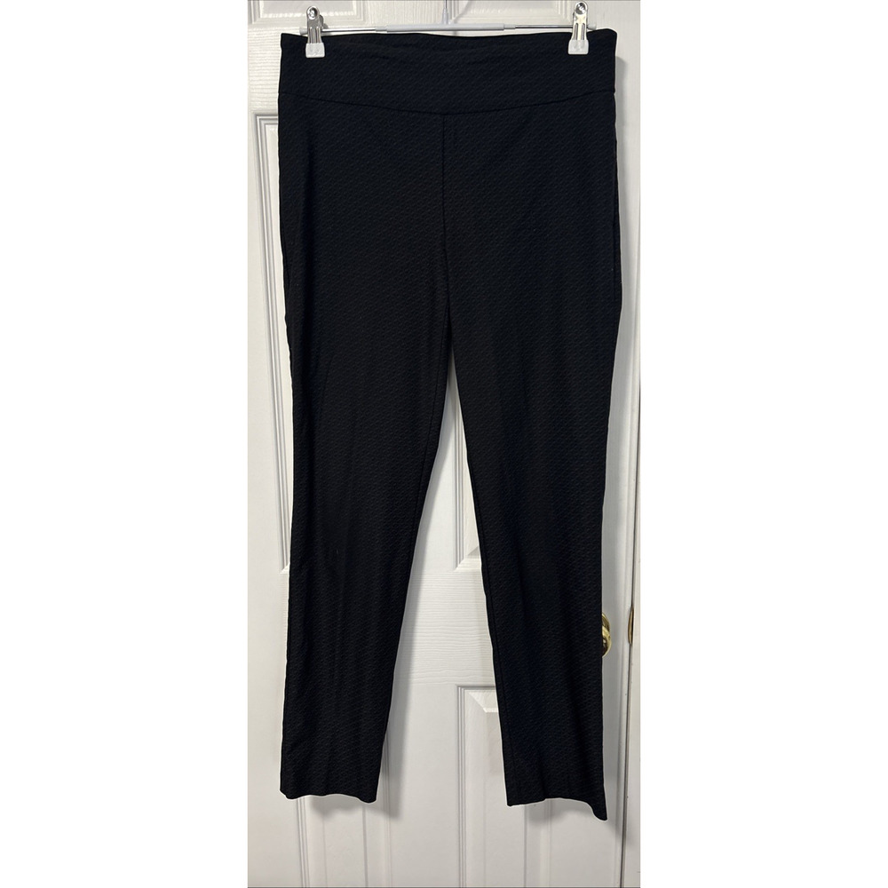 Hilary Radley Women's 10 Black Pull On Ankle Pants Dressy‎ Business Office Sexy